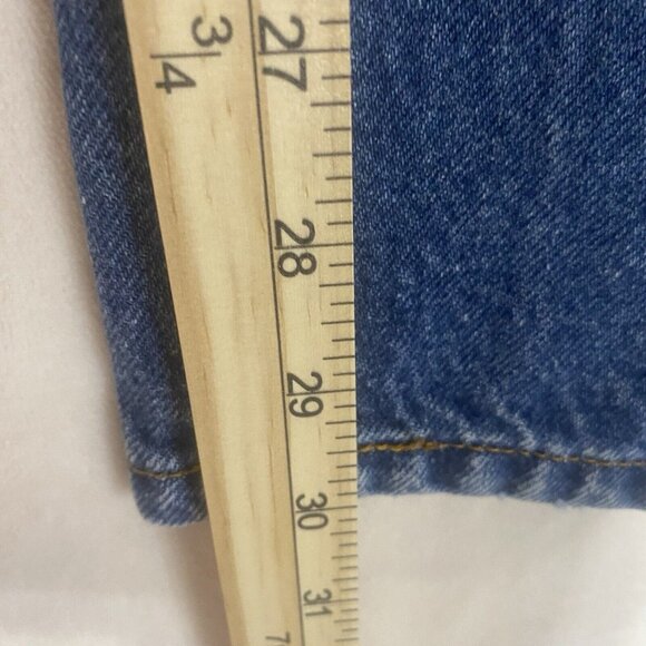 Levis 505 Regular Fit Jeans Mens W36 L30 Blue Denim - Picture 14 of 16